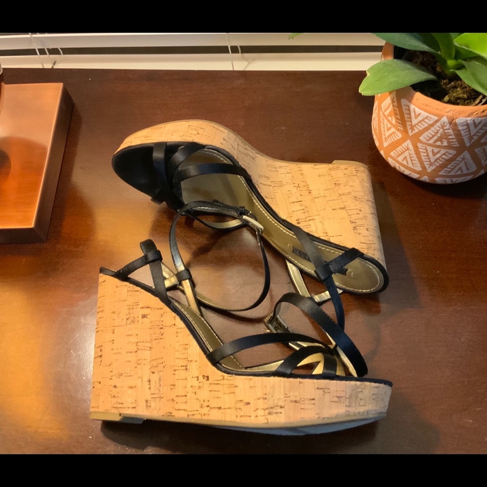 Nine West Black Wedges